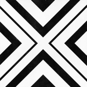 Keys Geometric Black Matt 200x200