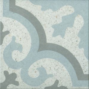 Terrazzo Giselle Blue Swirl Ceramic Matt 200x200
